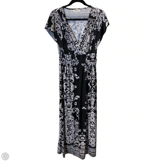 Dress Casual Maxi By Clothes Mentor In Black & White, Size: L
