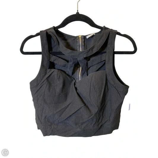 Top Sleeveless By Charlotte Russe In Black, Size: Xl