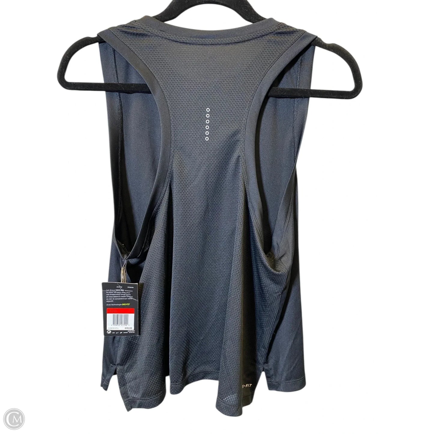 Athletic Tank Top By Nike In Black, Size: L
