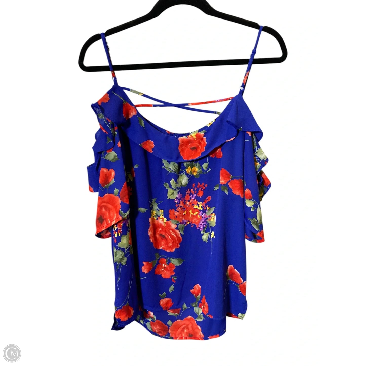 Top Sleeveless By Skies Are Blue In Floral Print, Size: L