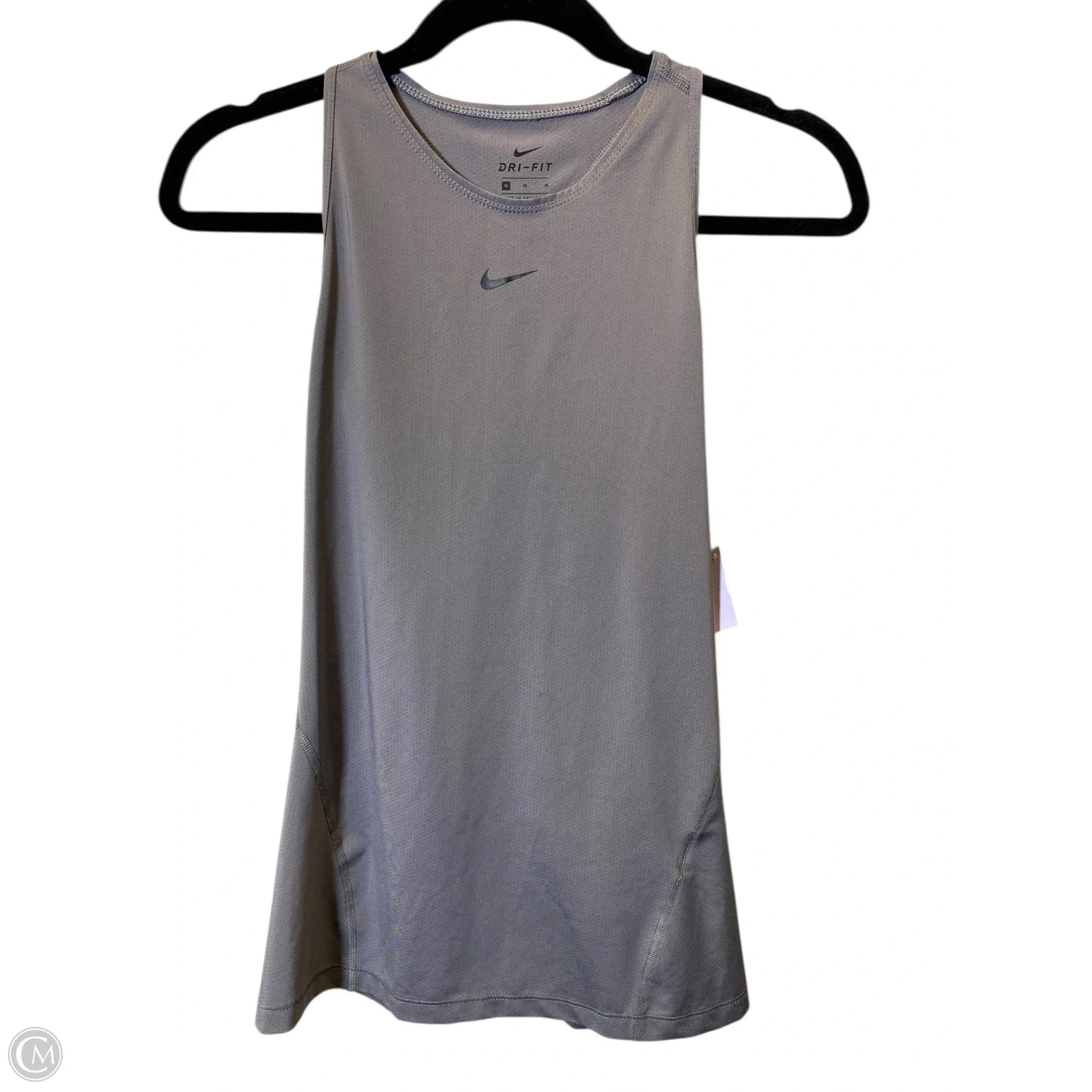 Athletic Tank Top By Nike In Grey, Size: M