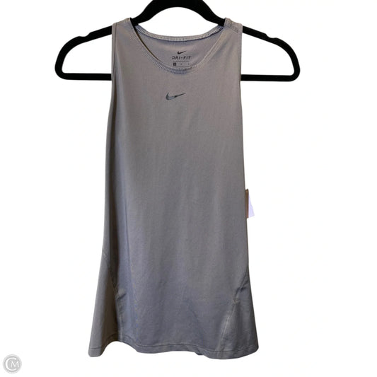 Athletic Tank Top By Nike In Grey, Size: M