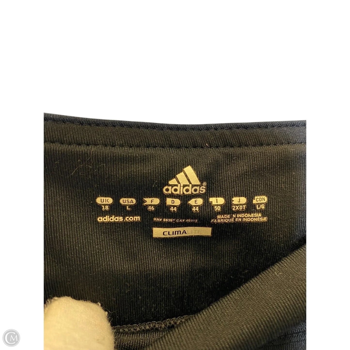 Athletic Pants By Adidas In Black, Size: L