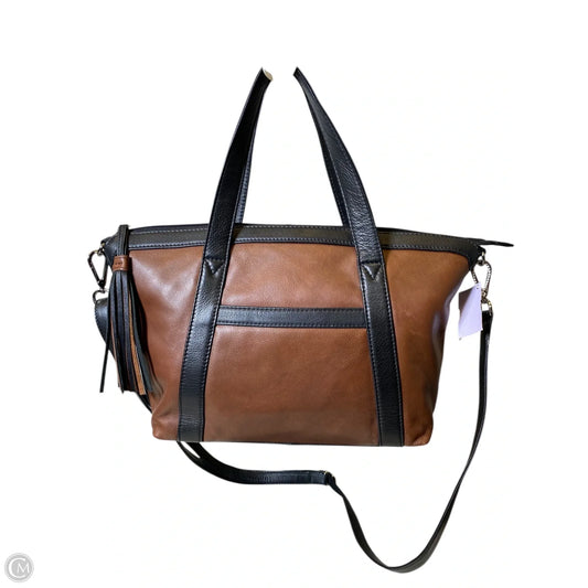 Handbag Leather By Clothes Mentor, Size: Medium