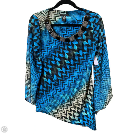 Top 3/4 Sleeve By Alfani In Multi-colored, Size: M
