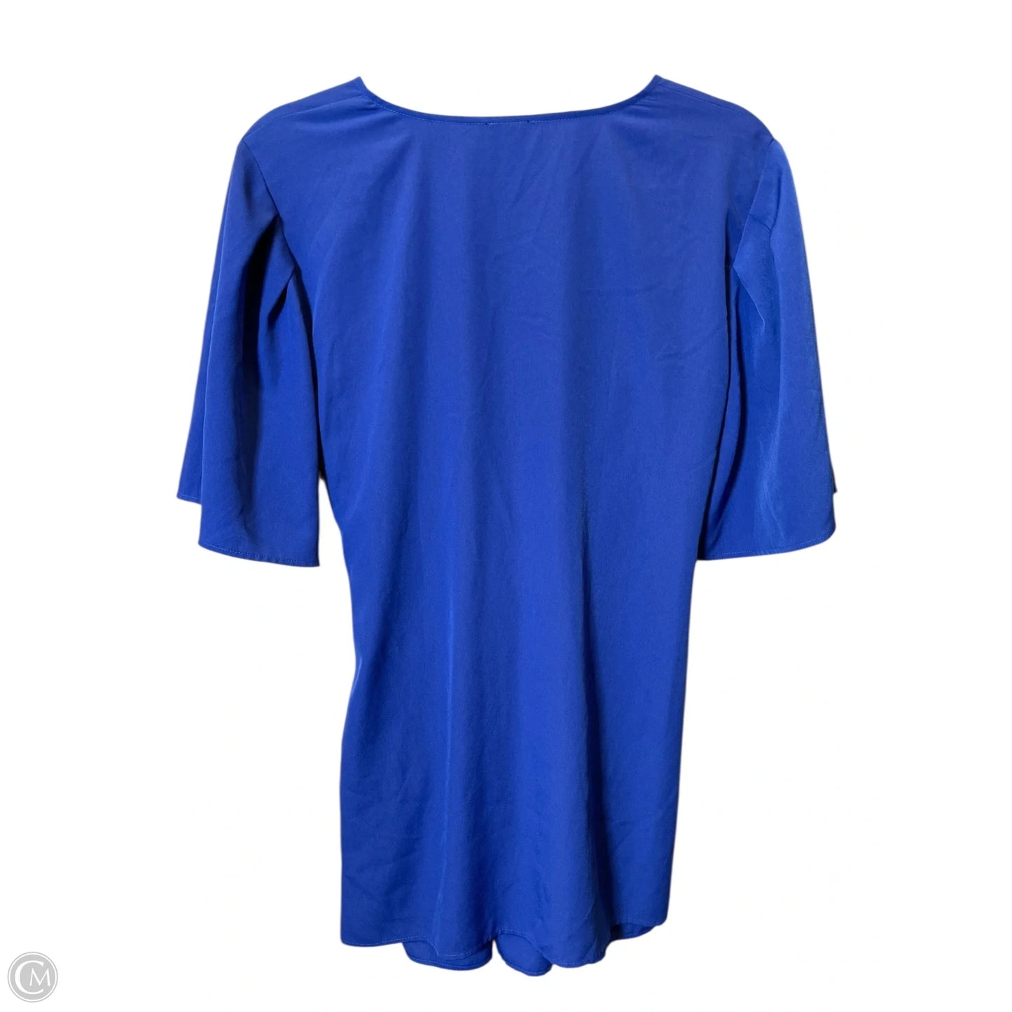 Top Short Sleeve By Ann Taylor In Blue, Size: 12