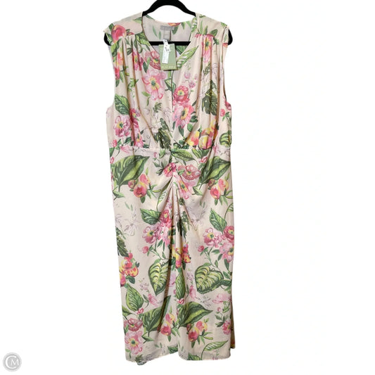 Dress Casual Maxi By H&m In Floral Print, Size: Xxl