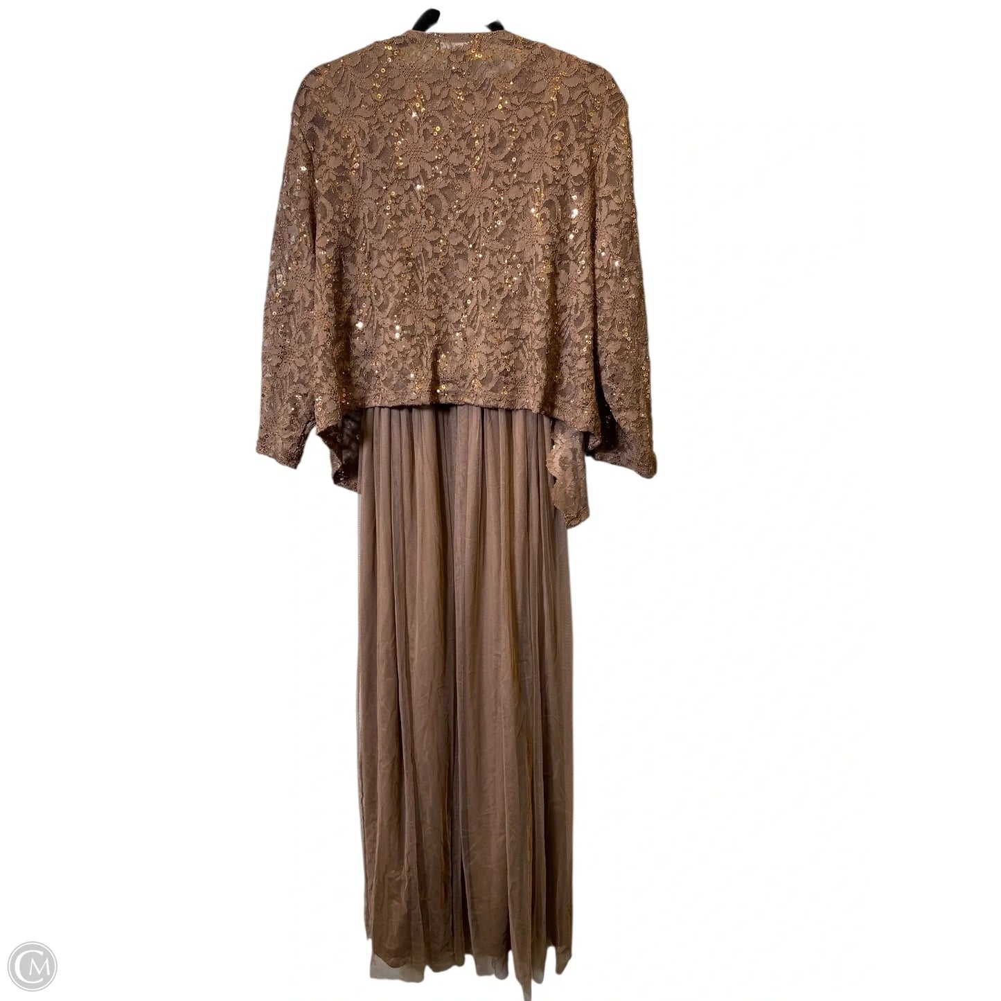 Dress Set 2pc By Clothes Mentor In Brown, Size: 2x