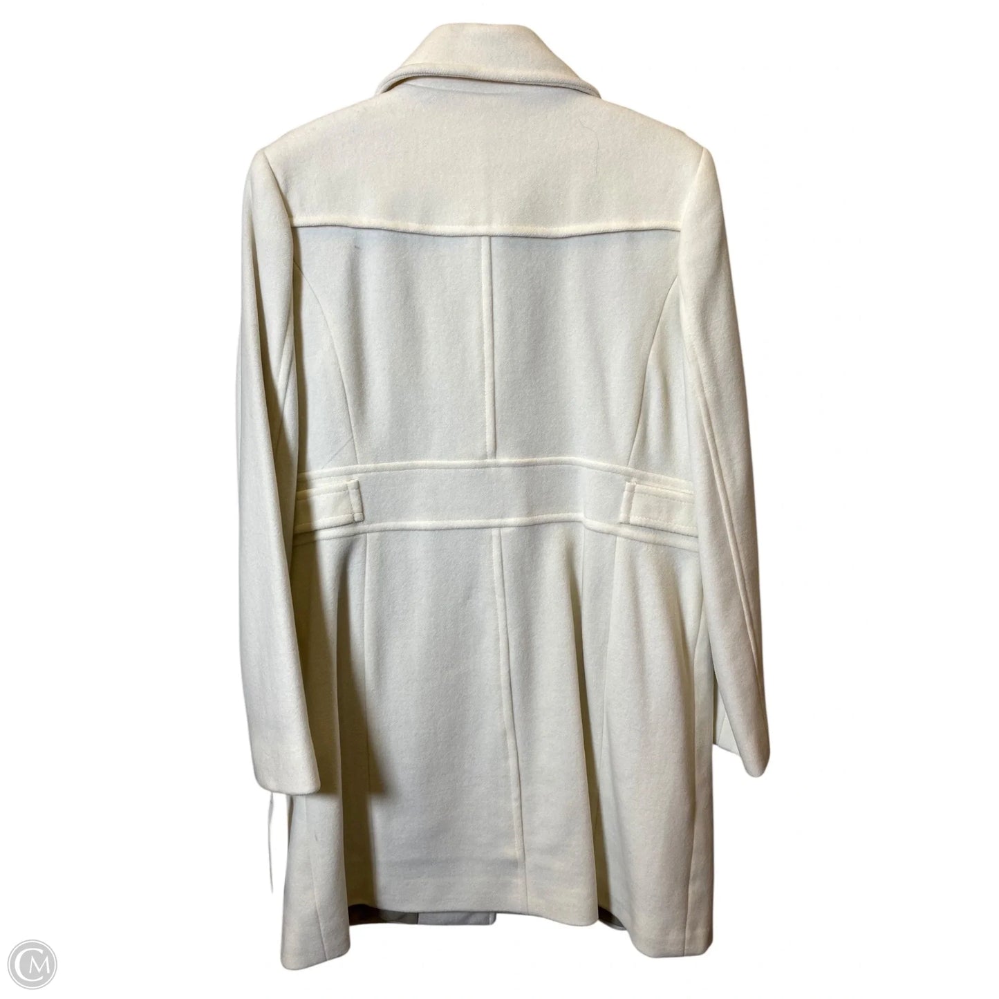 Coat Wool By Kenneth Cole In Cream, Size: 14