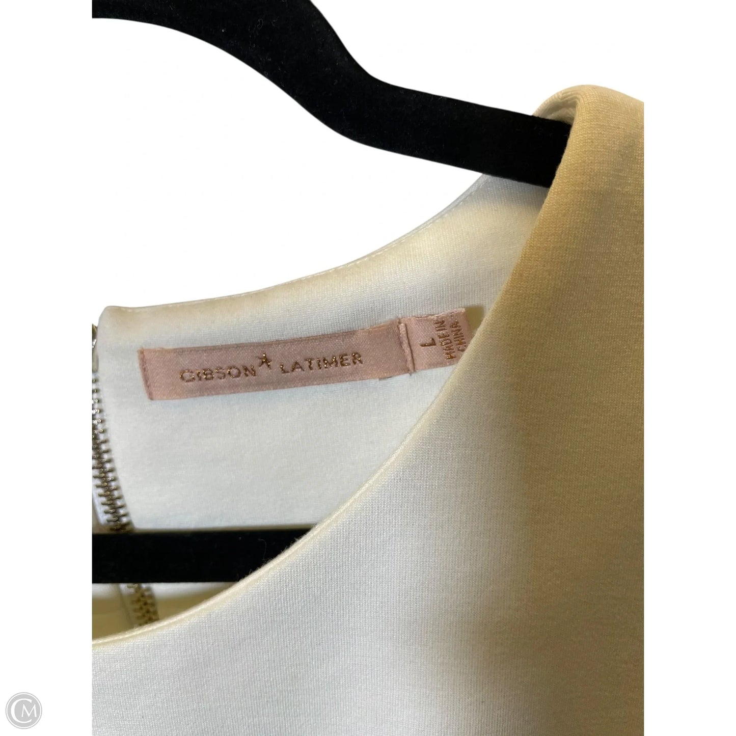 Dress Casual Short By Gibson And Latimer In Black & Cream, Size: L