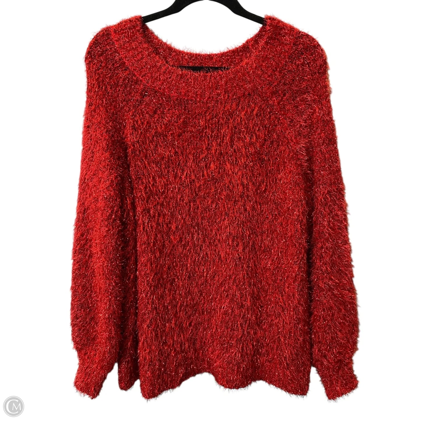 Sweater By Cato In Red, Size: 16