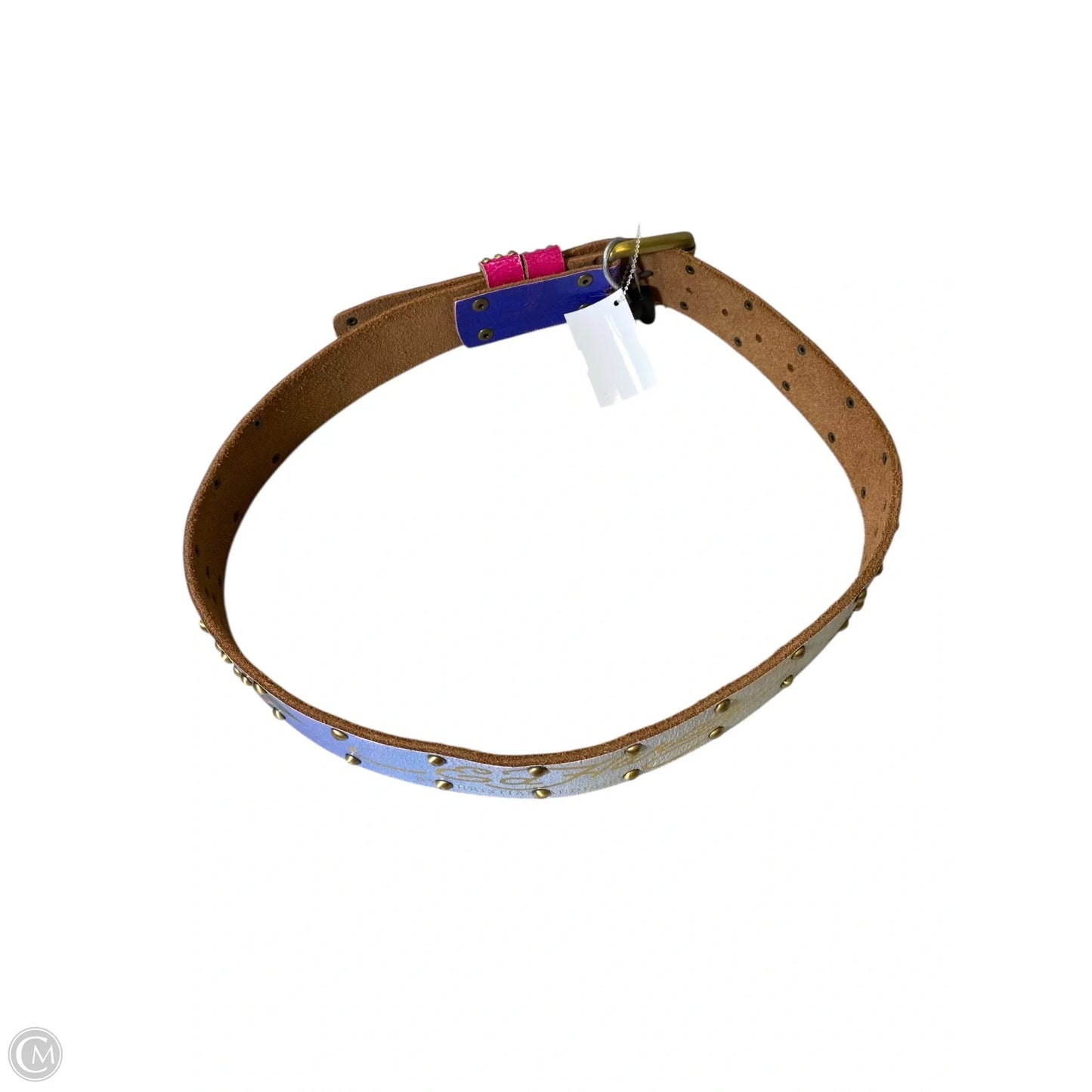 Belt Leather By Christian Audigier, Size: Large