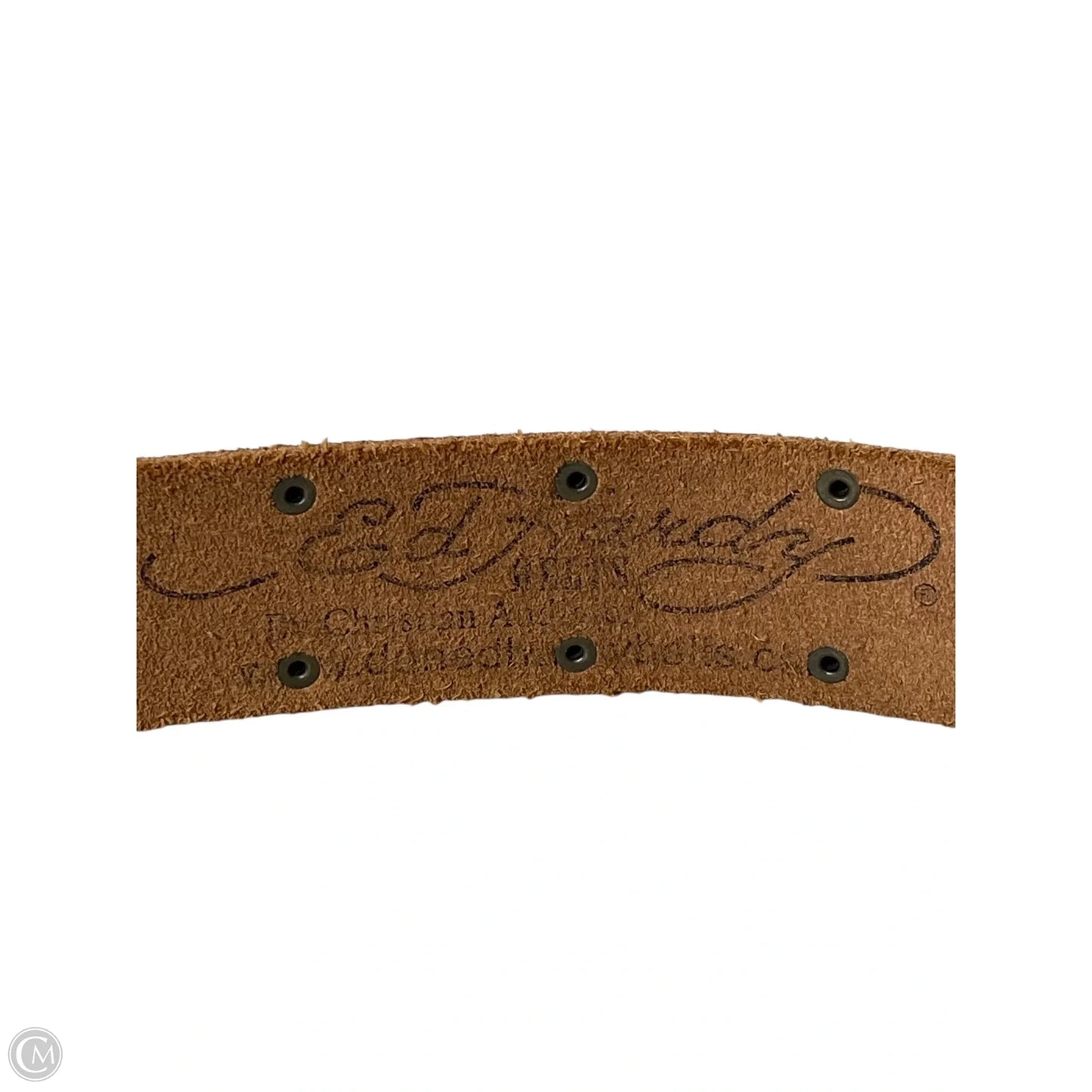 Belt Leather By Christian Audigier, Size: Large