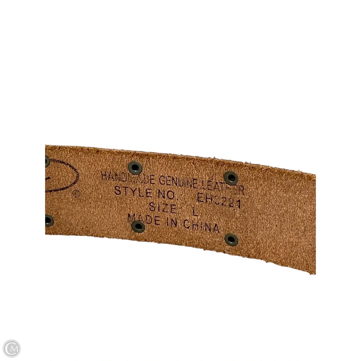 Belt Leather By Christian Audigier, Size: Large