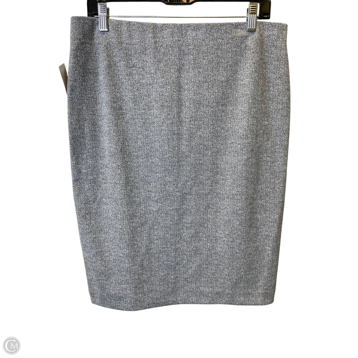Skirt Mini & Short By Ann Taylor In Grey, Size: L