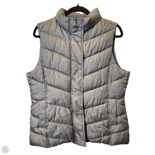 Vest Puffer & Quilted By Gap In Grey, Size: L