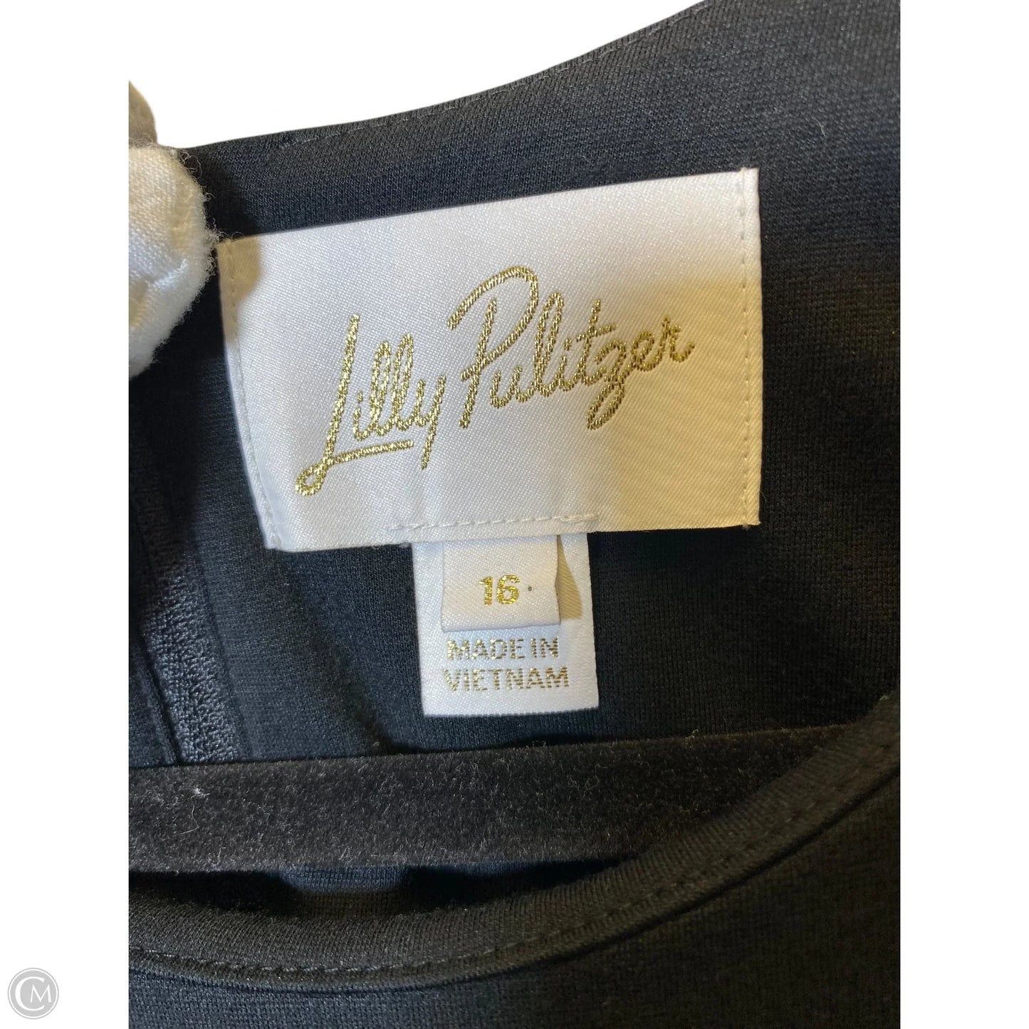 Dress Designer By Lilly Pulitzer In Black, Size: 16