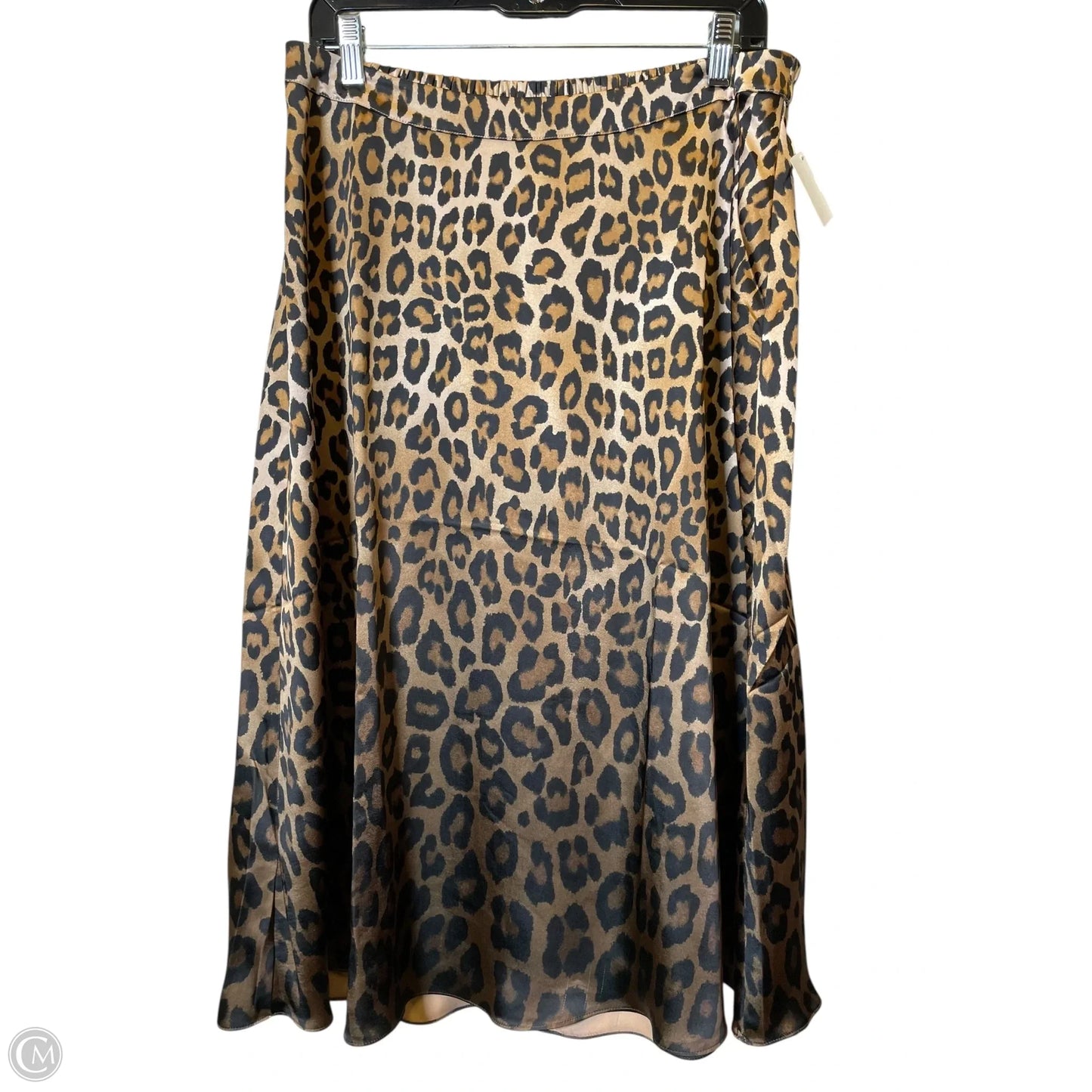 Skirt Midi By Chicos In Animal Print, Size: L