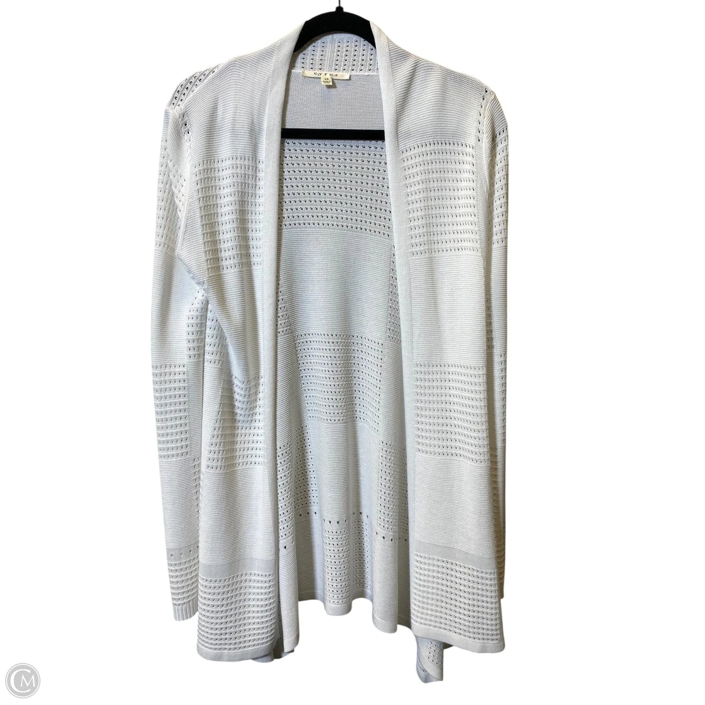 Cardigan By Clothes Mentor In White, Size: Xs