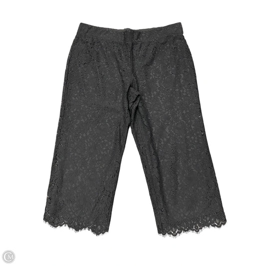 Pants Cropped By Isaac Mizrahi In Black, Size: 1x