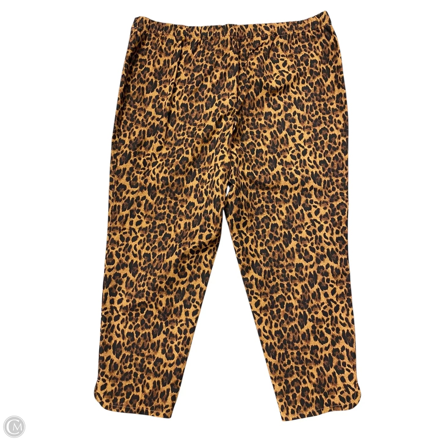Pants Cropped By Isaac Mizrahi In Animal Print, Size: 20