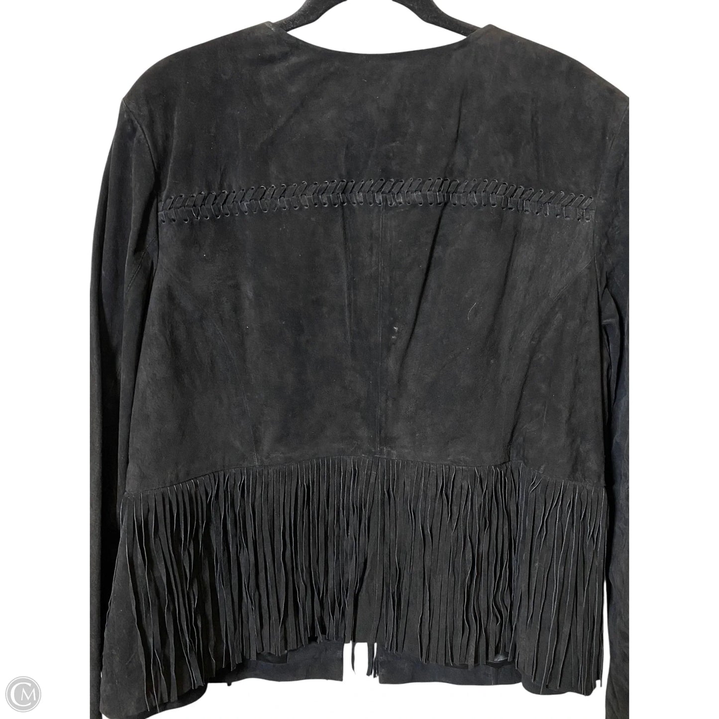 Jacket Moto Designer By Wonder In Black, Size: 24