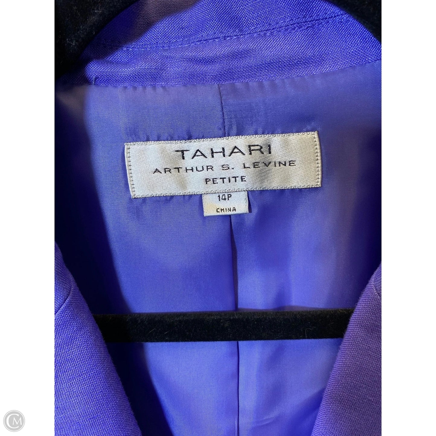 Blazer By Tahari By Arthur Levine In Purple, Size: 14p
