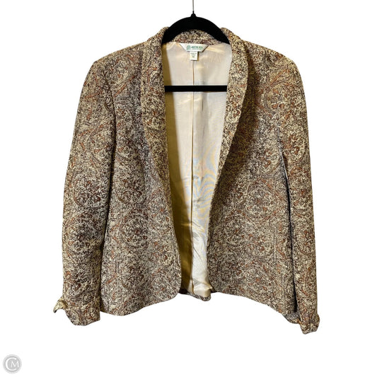 Blazer By Clothes Mentor In Brown, Size: 12