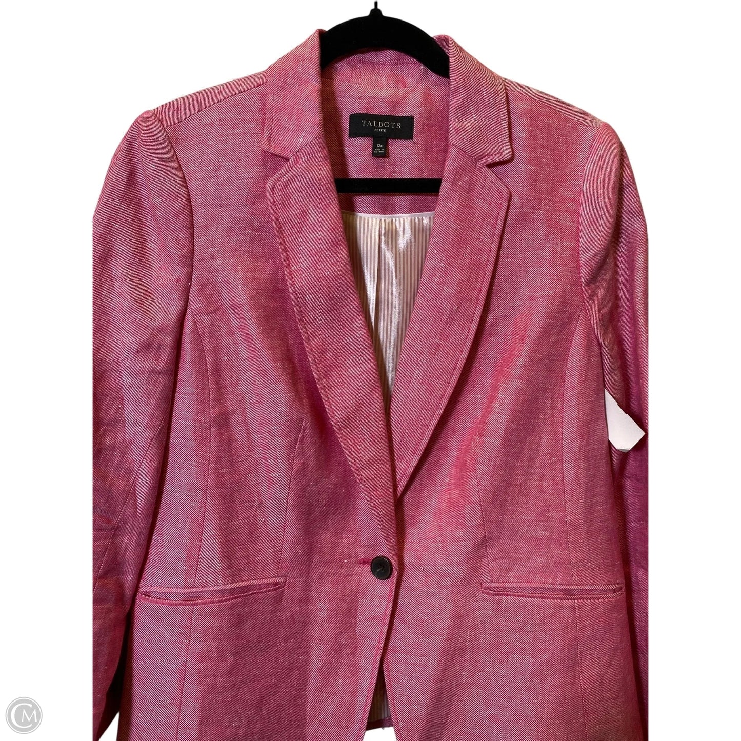 Blazer By Talbots In Pink, Size: 12p