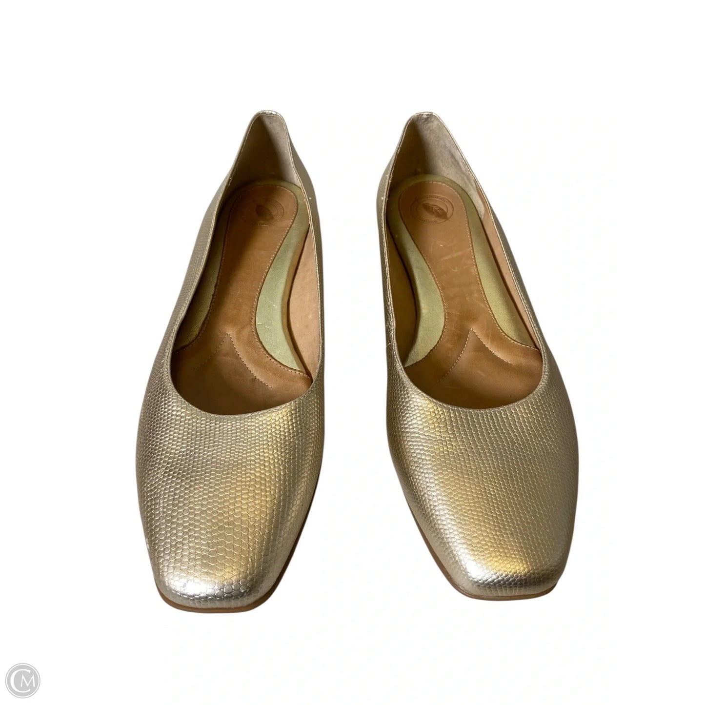 Shoes Flats By Nurture In Gold, Size: 11