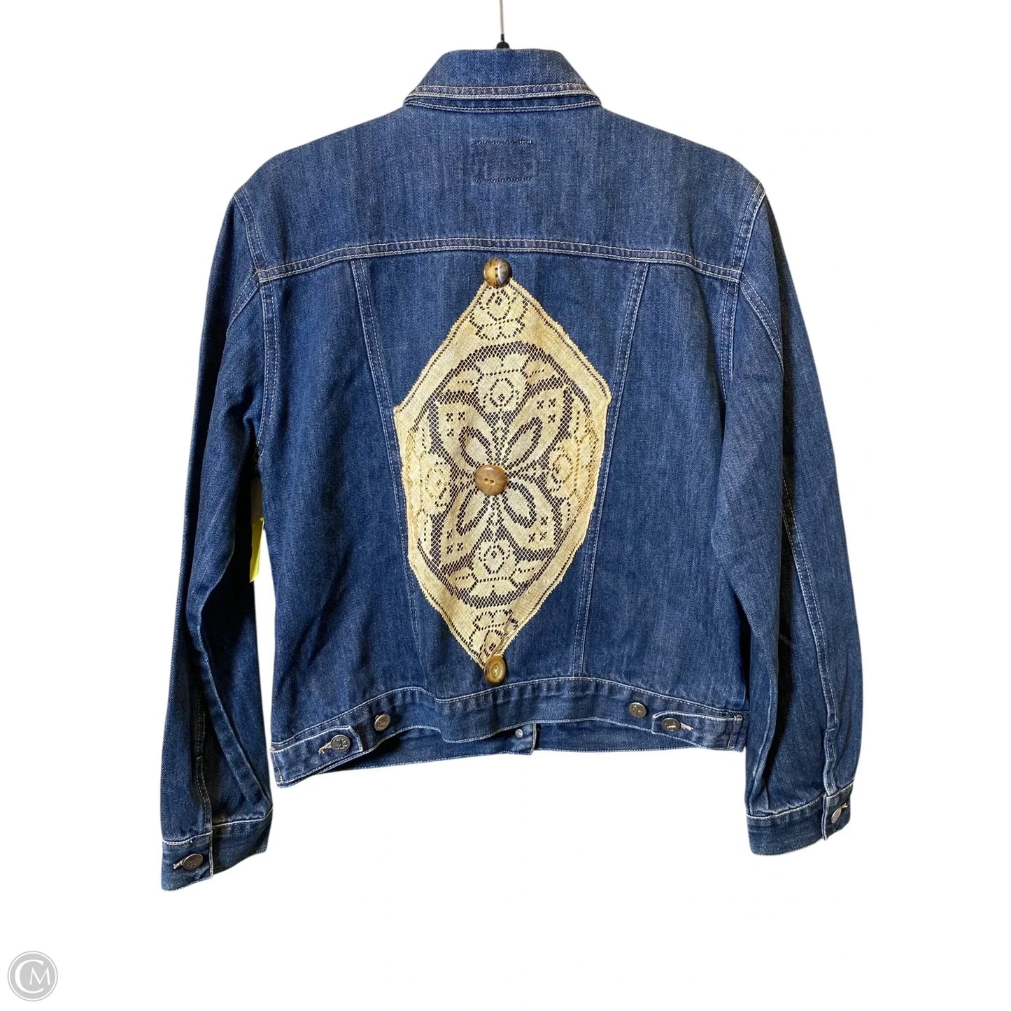 Jacket Denim By Calvin Klein In Blue Denim, Size: XL