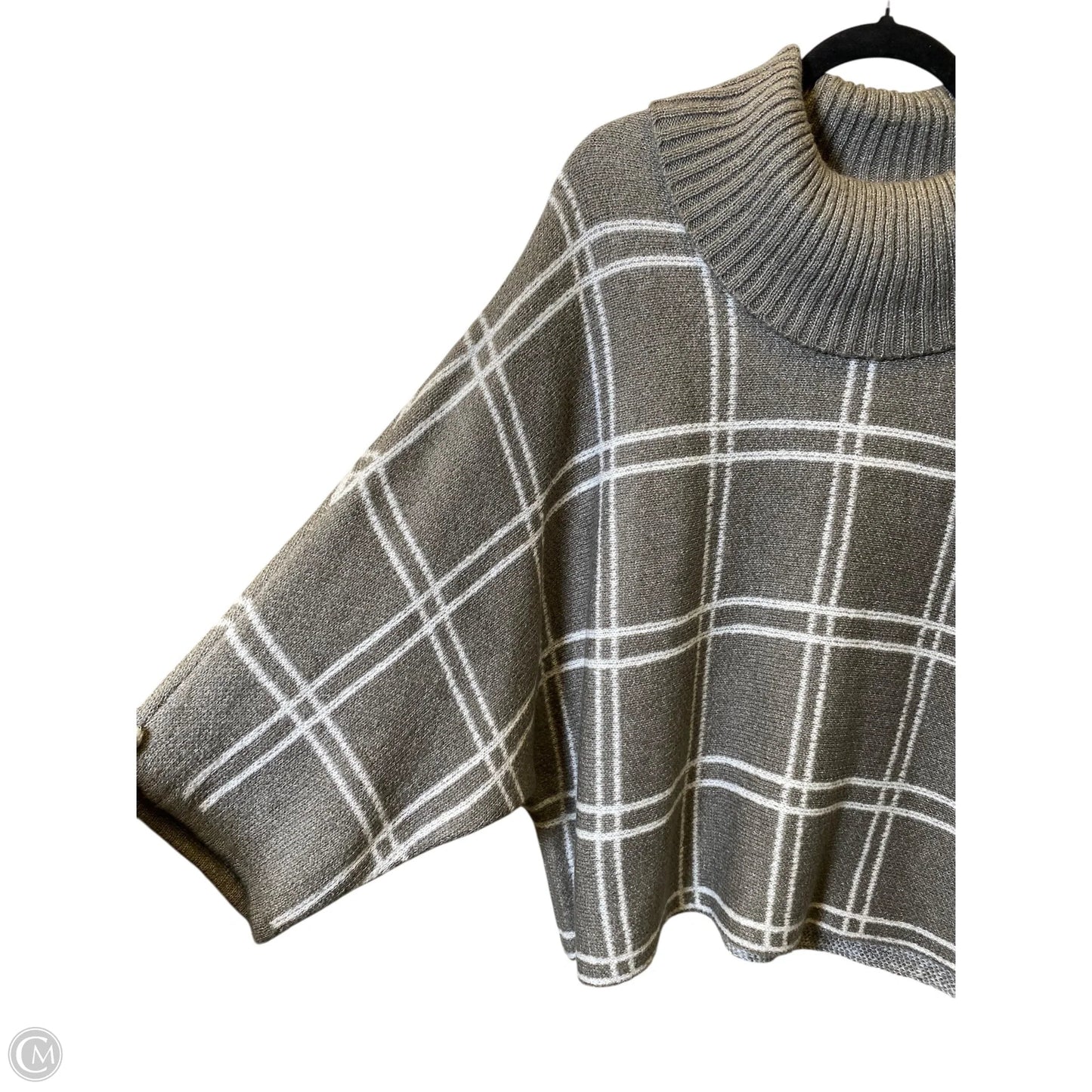 Sweater By Lane Bryant In Plaid Pattern, Size: 22