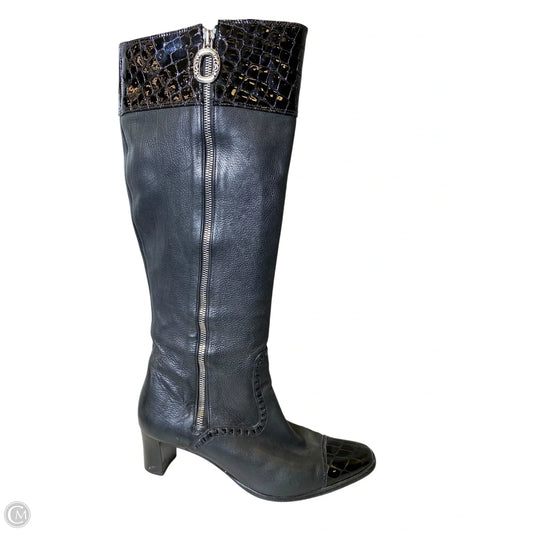Boots Knee Heels By Brighton In Black, Size: 8.5