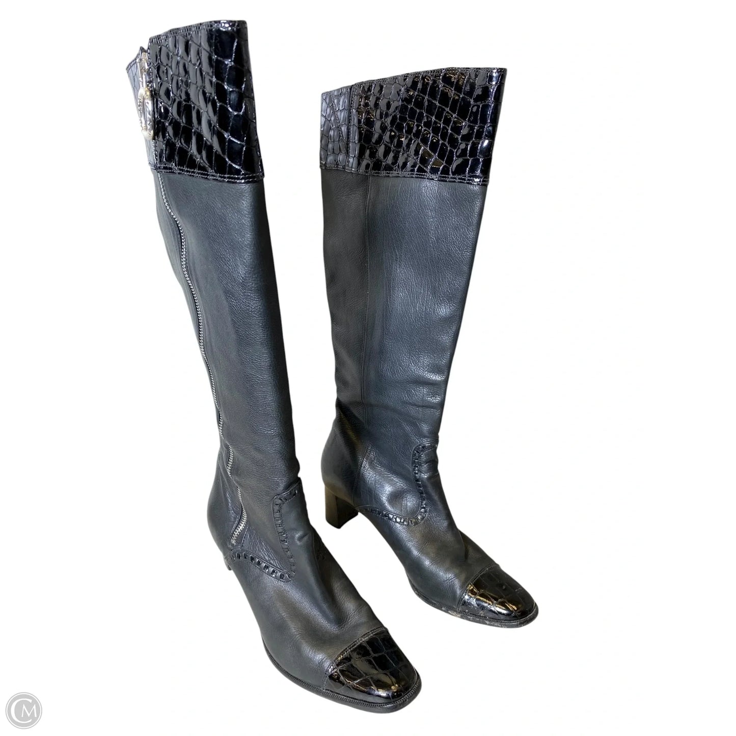 Boots Knee Heels By Brighton In Black, Size: 8.5