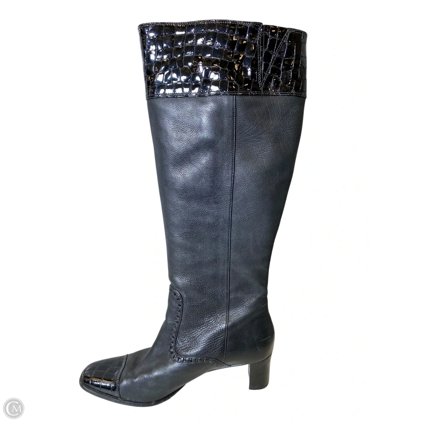 Boots Knee Heels By Brighton In Black, Size: 8.5