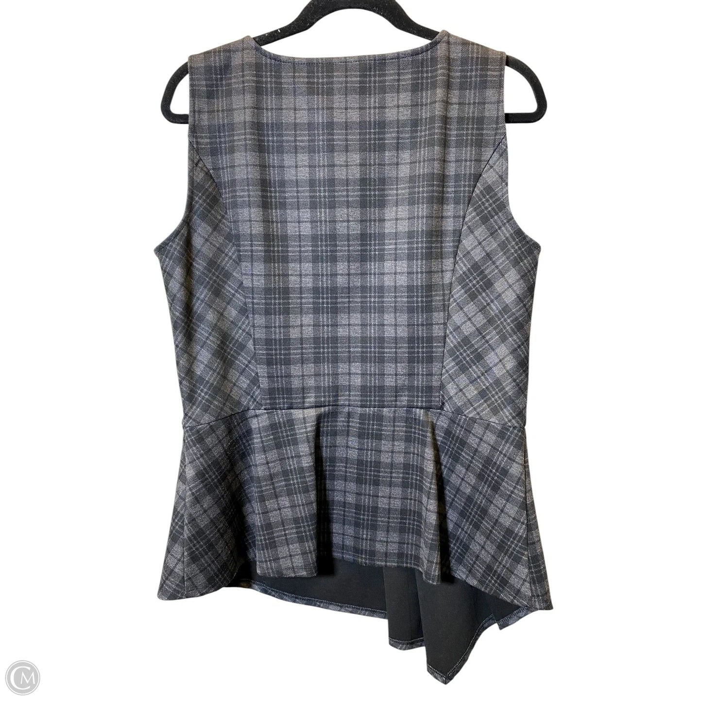 Top Sleeveless By White House Black Market In Plaid Pattern, Size: Xl