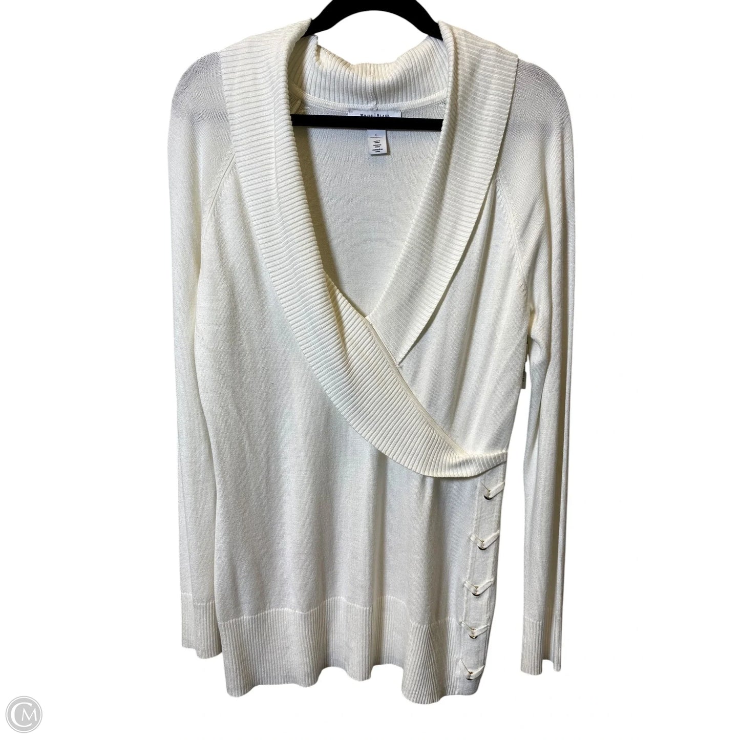 Sweater By White House Black Market In Cream, Size: L