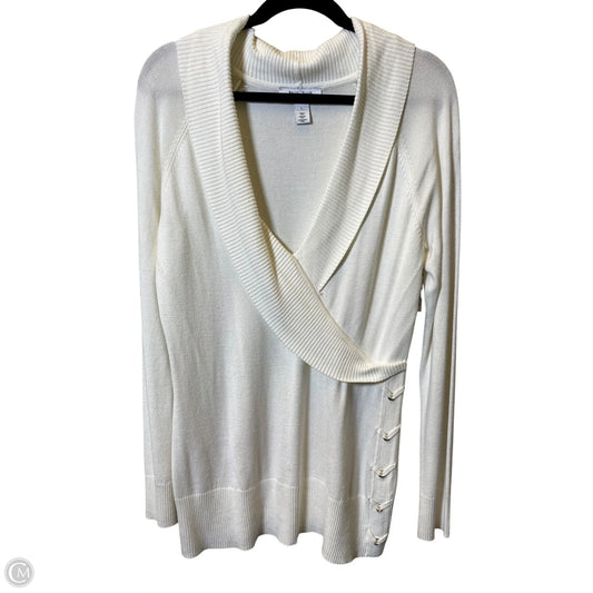 Sweater By White House Black Market In Cream, Size: L