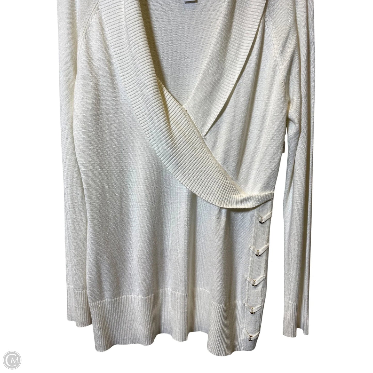 Sweater By White House Black Market In Cream, Size: L