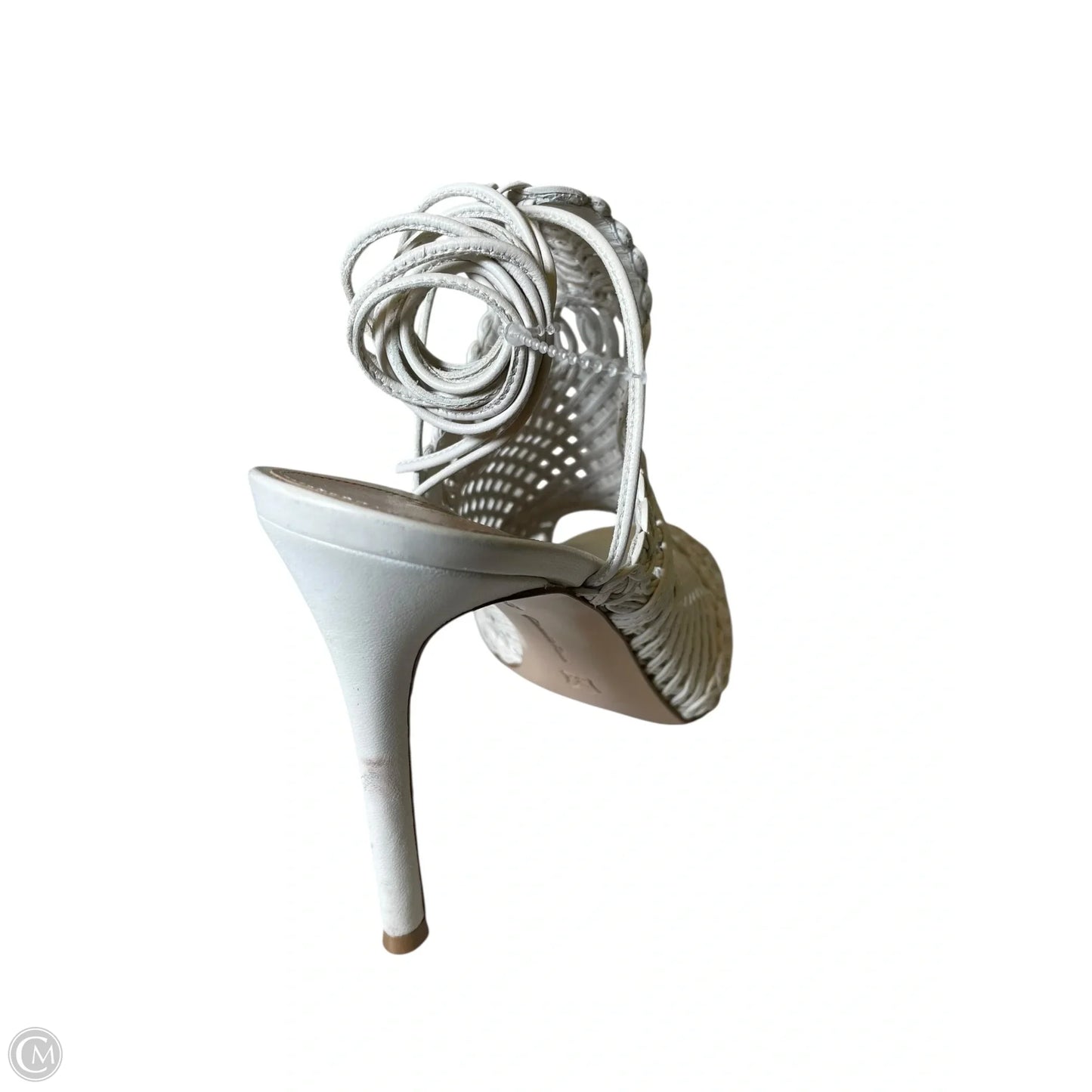 Sandals Heels Stiletto By  GIANVITO ROSS In Cream, Size: 8