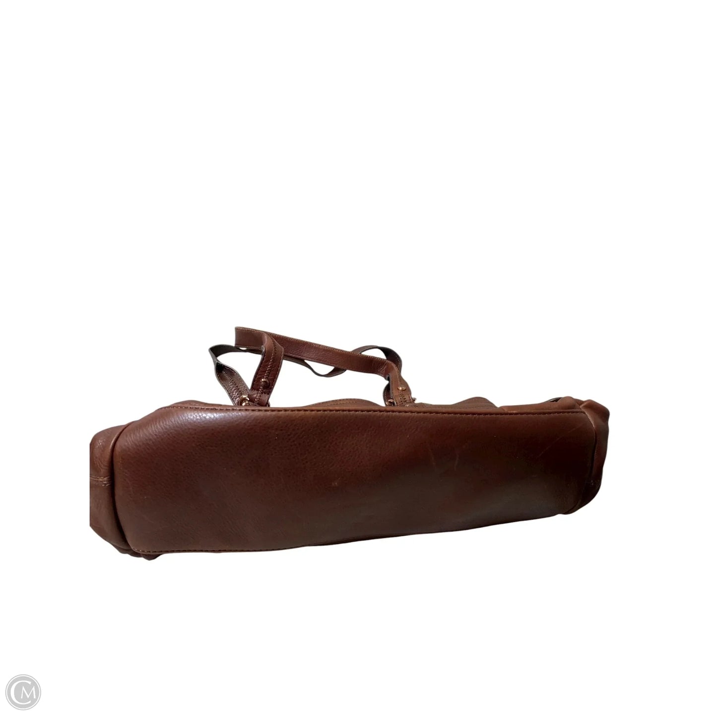 Handbag Leather By Makowsky, Size: Medium