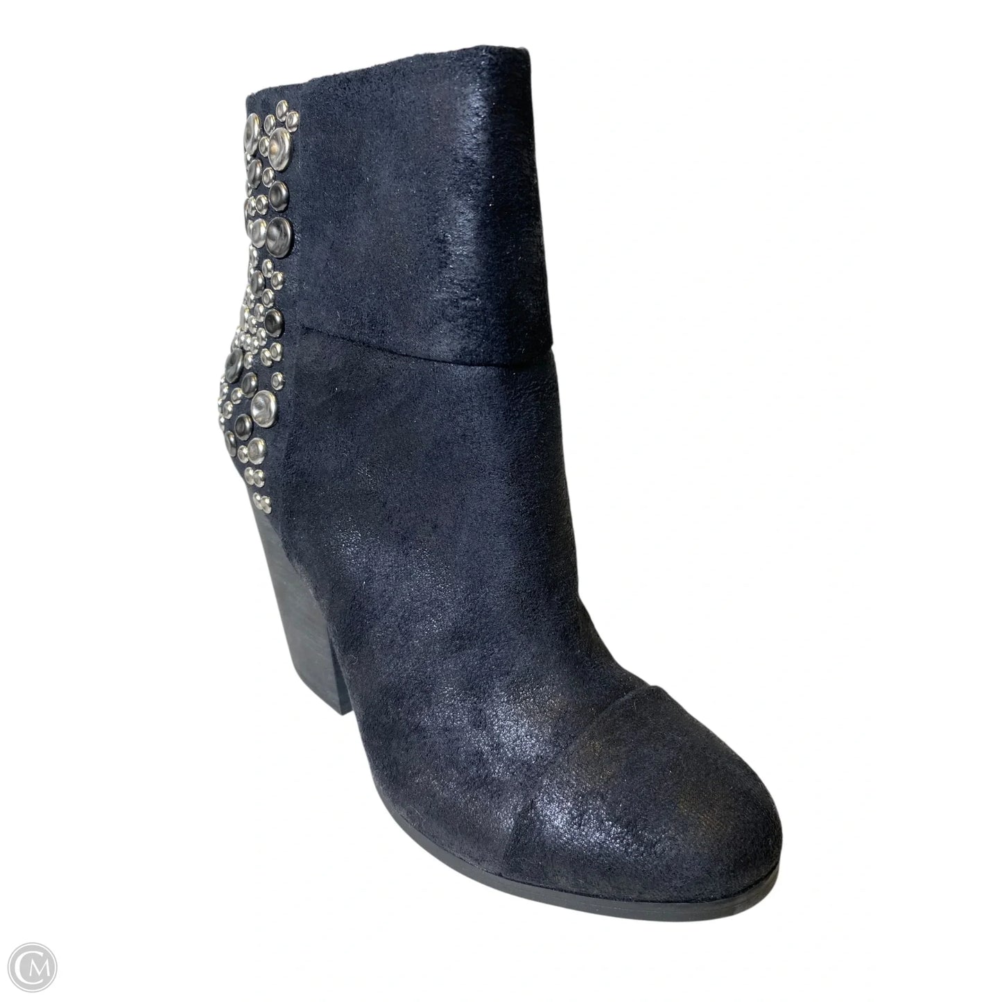 Boots Ankle Heels By Clothes Mentor In Black, Size: 7