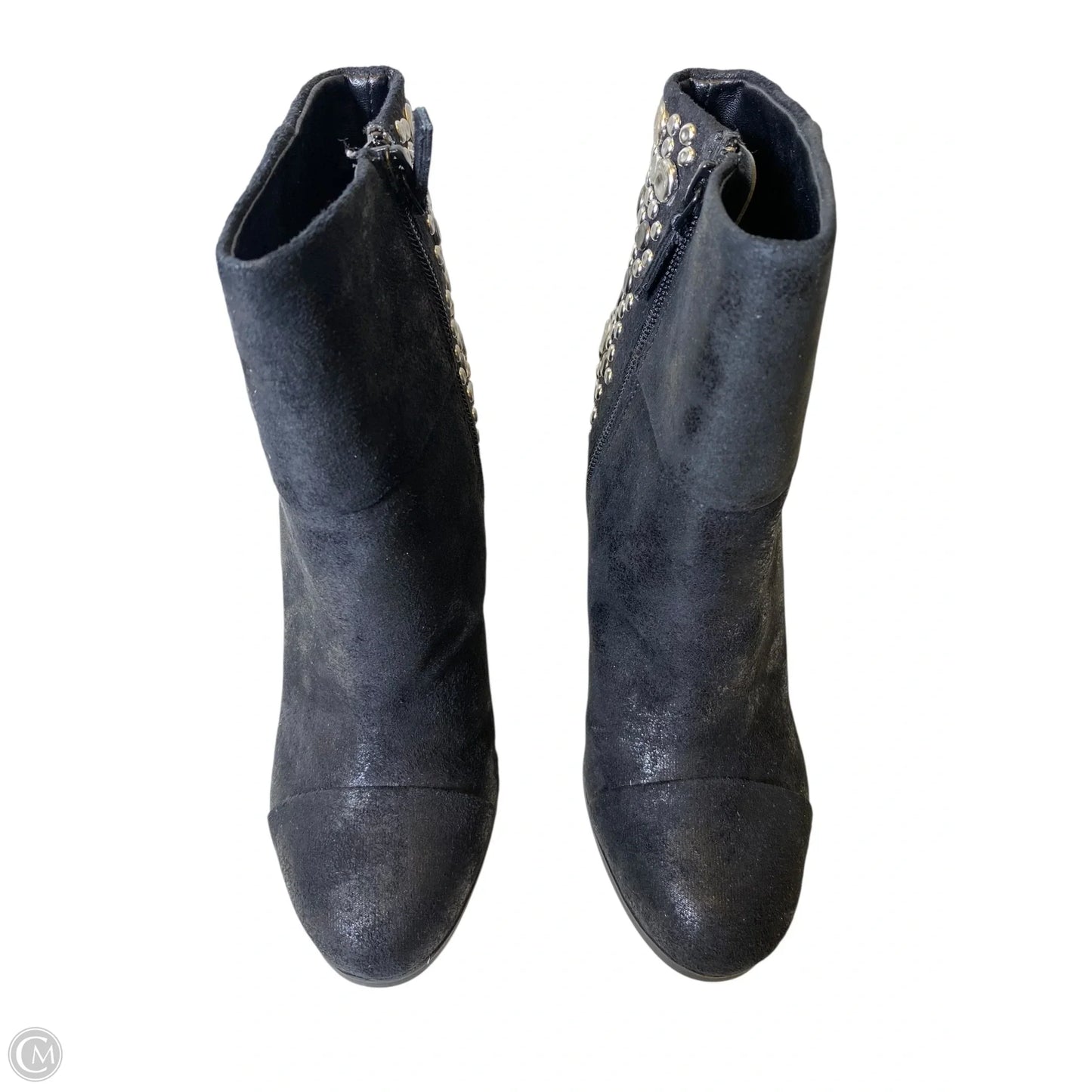 Boots Ankle Heels By Clothes Mentor In Black, Size: 7