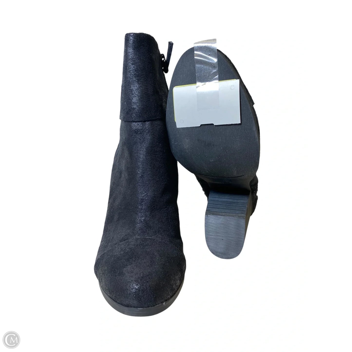 Boots Ankle Heels By Clothes Mentor In Black, Size: 7