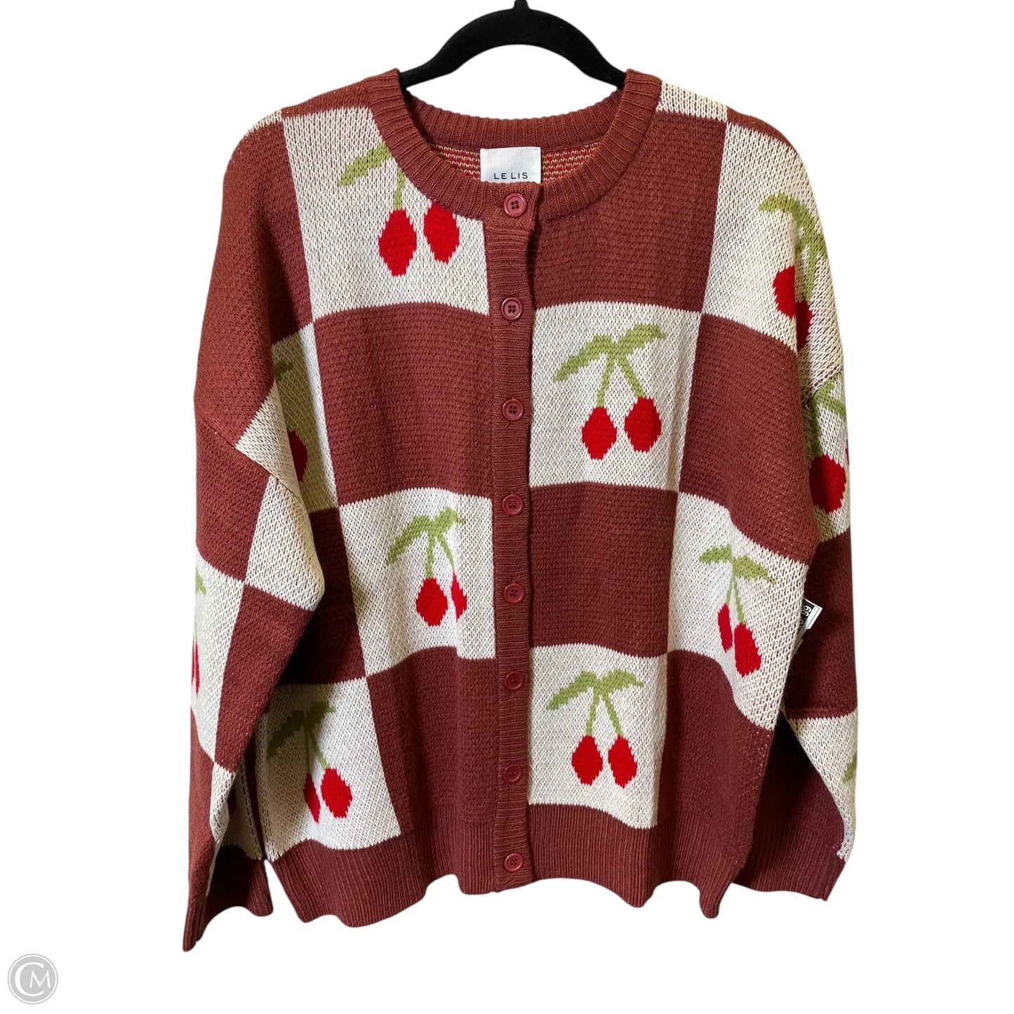 Sweater Cardigan By Le Lis In Multi-colored, Size: M