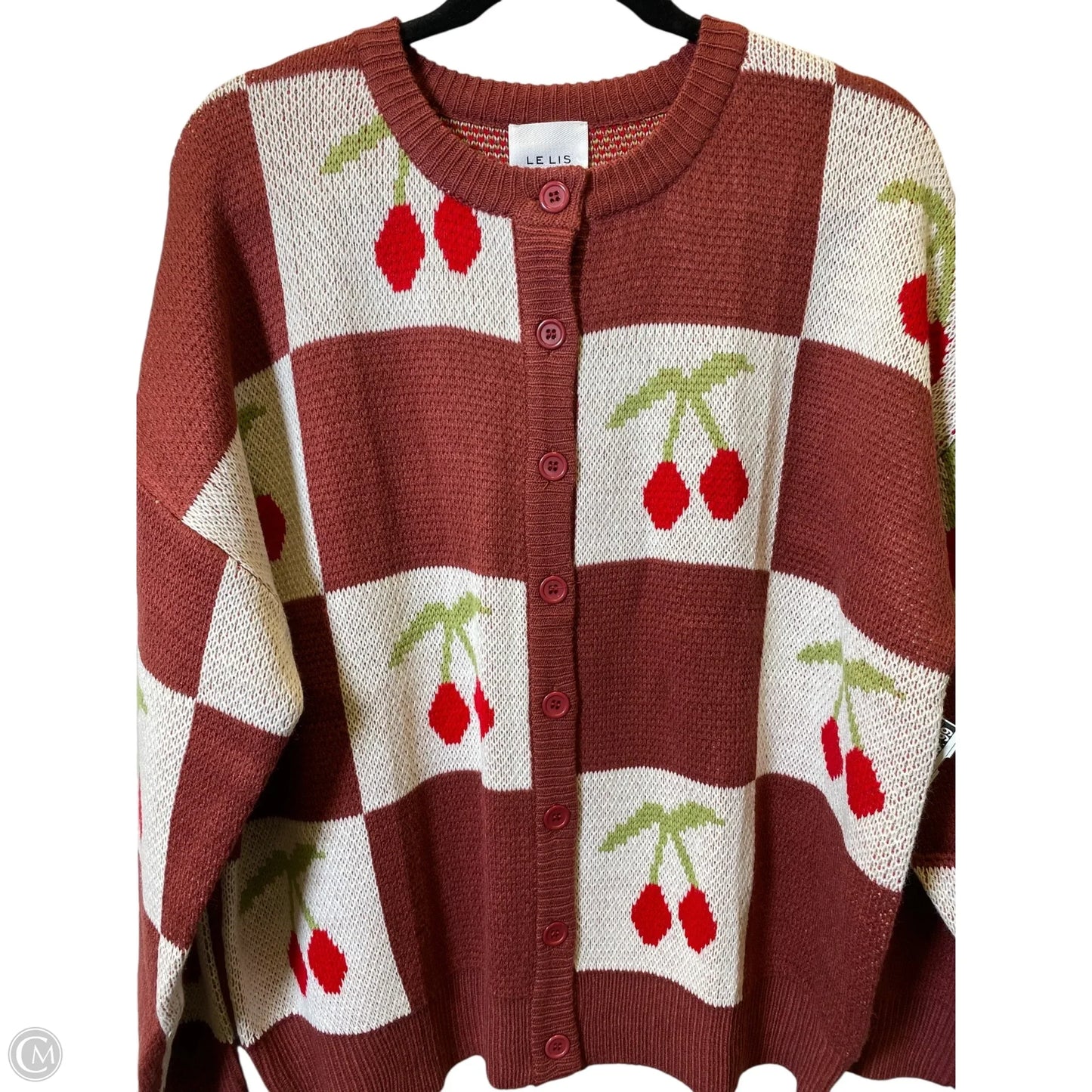 Sweater Cardigan By Le Lis In Multi-colored, Size: M