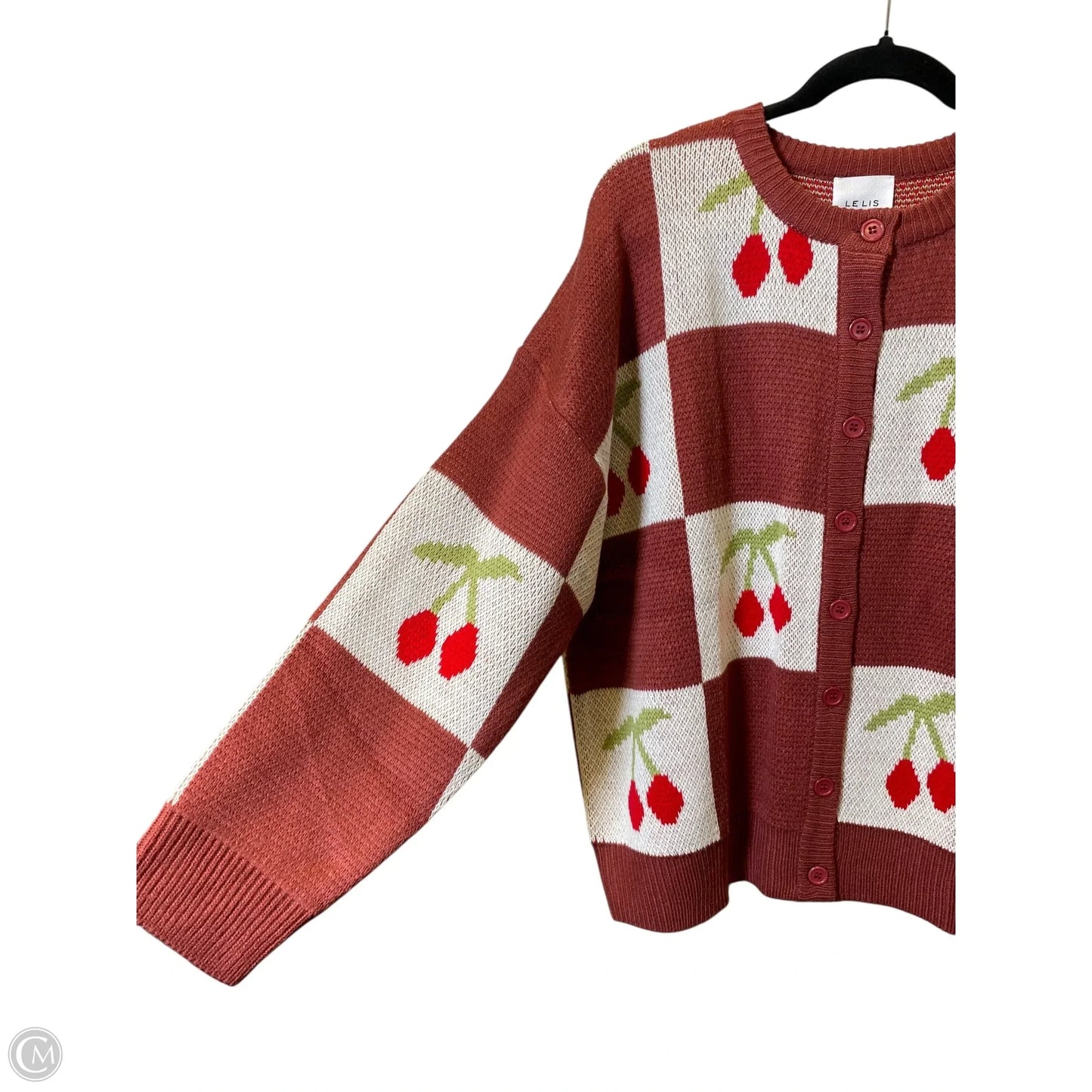 Sweater Cardigan By Le Lis In Multi-colored, Size: M