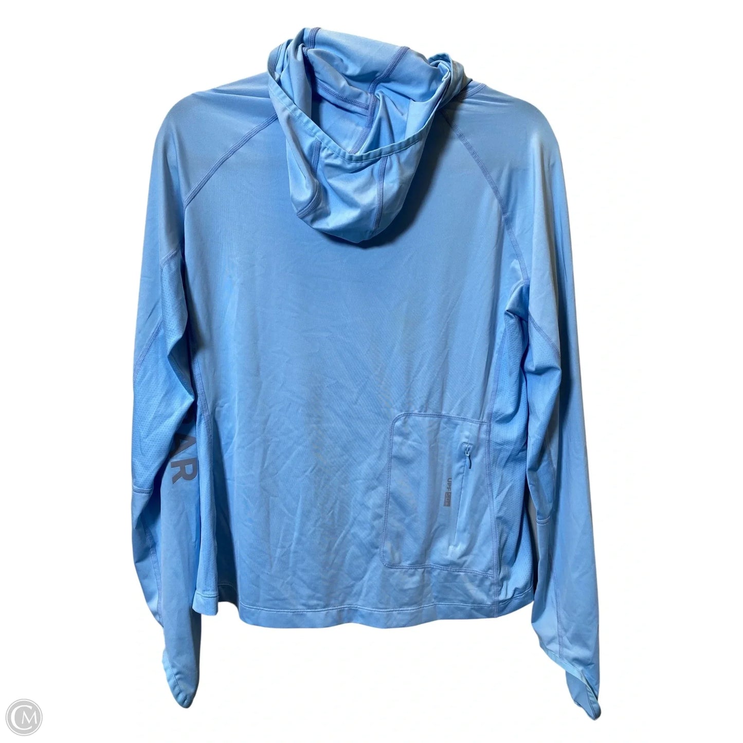 Athletic Top Long Sleeve Collar By Coolibar In Blue, Size: M