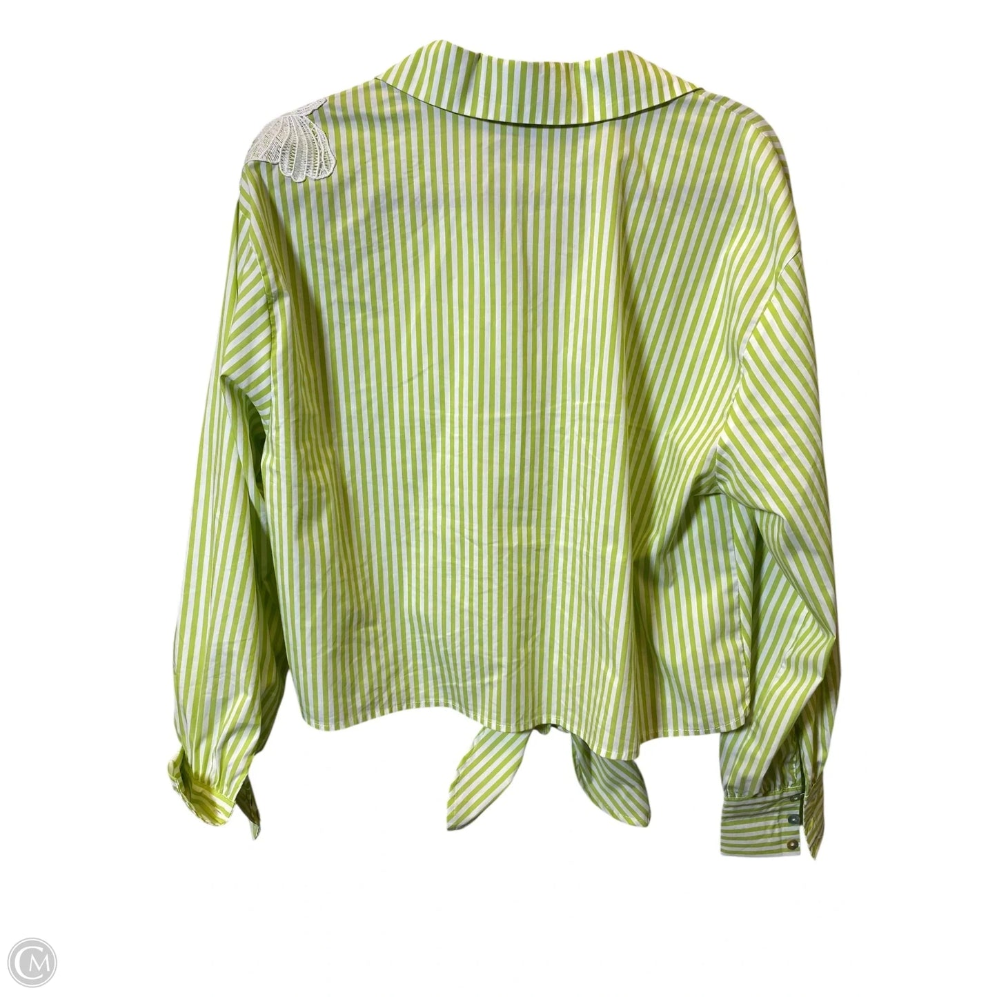 Top Long Sleeve By Marc New York In Striped Pattern, Size: L