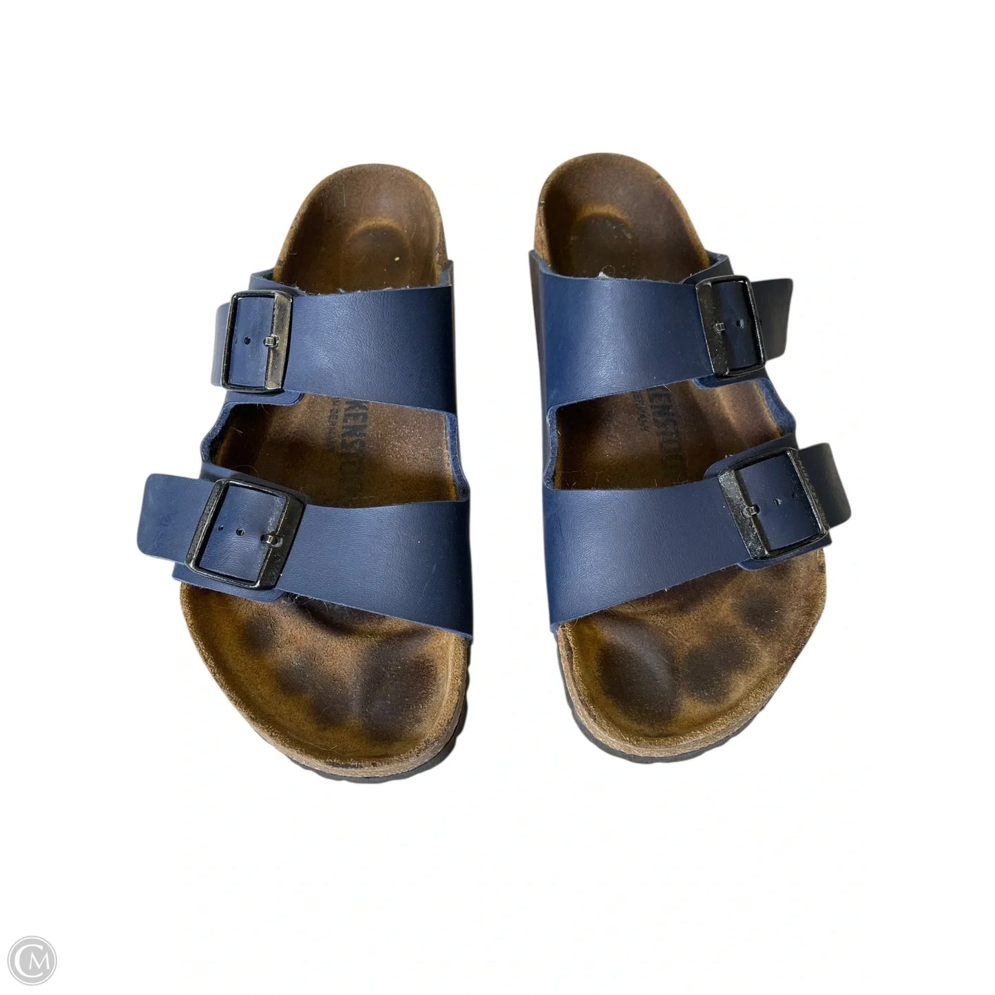 Sandals Flats By Birkenstock In Navy, Size: 8.5